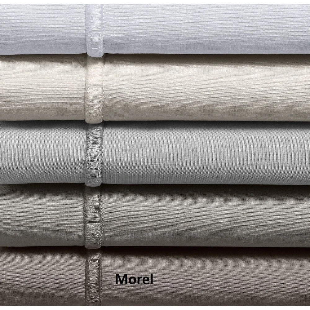 Restoration Hardware Italian Bold Satin Stitch Cotton Duvet Cover TWIN Morel New